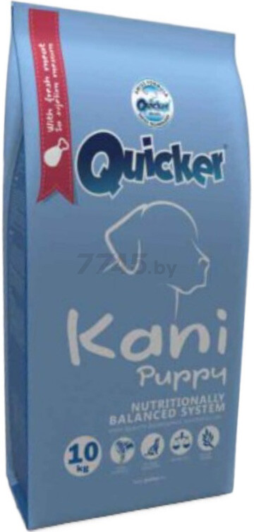 Сухой корм для щенков QUICKER Kani Puppy All Breeds мясо и рыба 10 кг (13001)