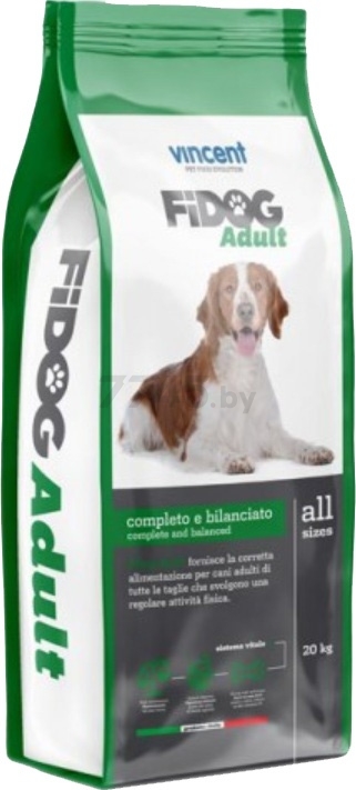 Сухой корм для собак VINCENT Fidog Adult All Breeds говядина 20 кг (789705)
