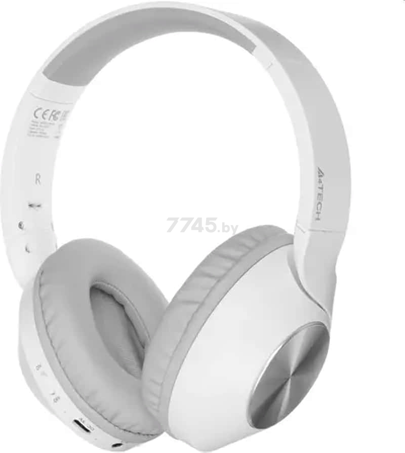 Наушники-гарнитура беспроводные A4TECH 2Drumtek BH300 Grayish white - Фото 6