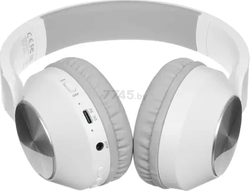 Наушники-гарнитура беспроводные A4TECH 2Drumtek BH300 Grayish white - Фото 7