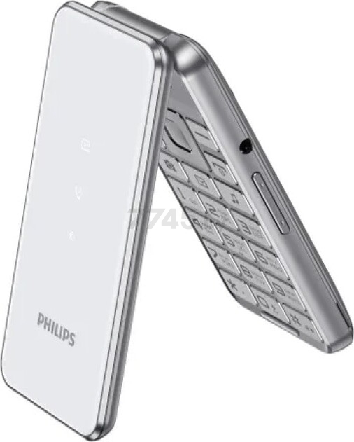Мобильный телефон PHILIPS Xenium E2601 серебристо-белый (CTE2601SV/00) - Фото 3