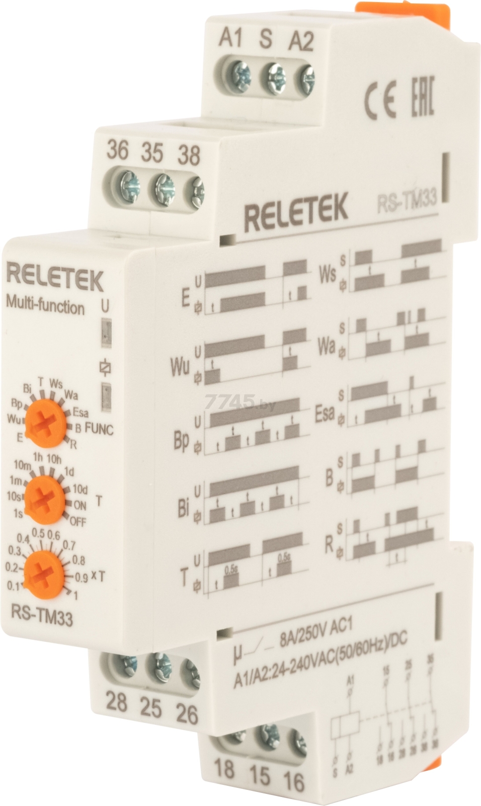 Реле времени многофункциональное 3CO RELETEK RS-TM33