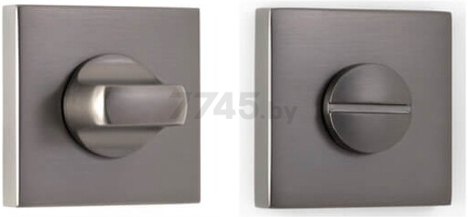 Фиксатор дверной VELA WC-Quadro Prima A61-B3 MSB матовый черный (00006535)