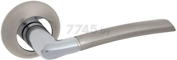 Ручка дверная на розетке VELA Ардея SN/CP FTЕ23-E136 матовый никель/хром (00006804)