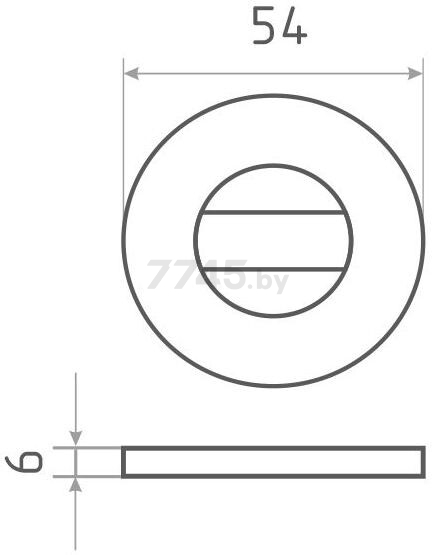 Фиксатор дверной VELA Techno BK-R-SC матовый хром (00007495) - Фото 2