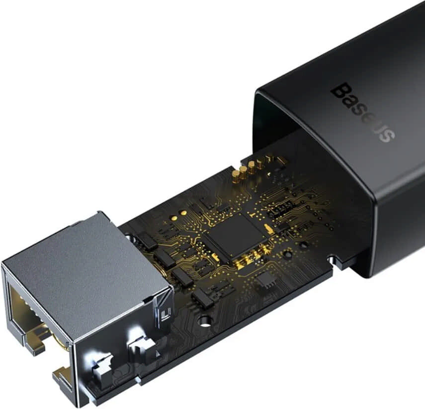 Сетевой адаптер BASEUS Lite Series Ethernet Adapter Type-C to RJ45 LAN 100 Mbps (WKQX000201) - Фото 5