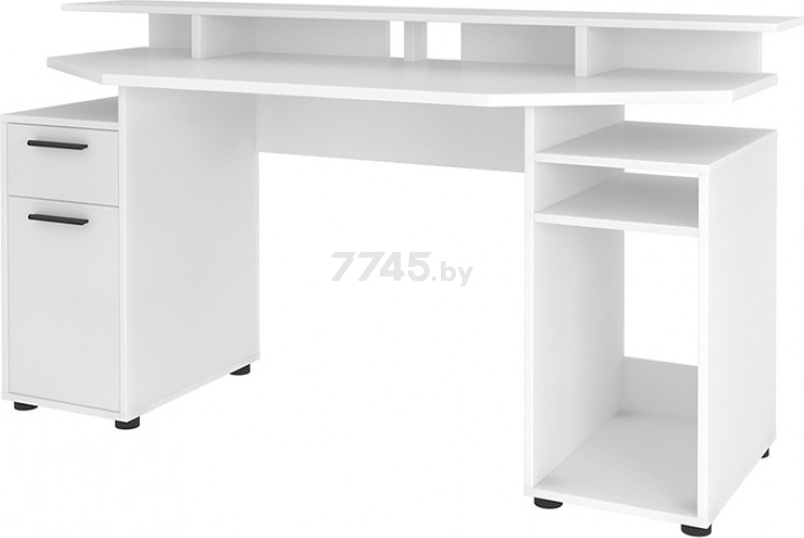Стол компьютерный ИНТЕРЛИНИЯ Skill-1 белый 160х60х88,5 см