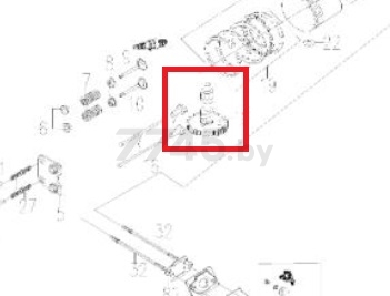 Вал распределительный для газонокосилки ECO LG-633 DVO160 (312003)