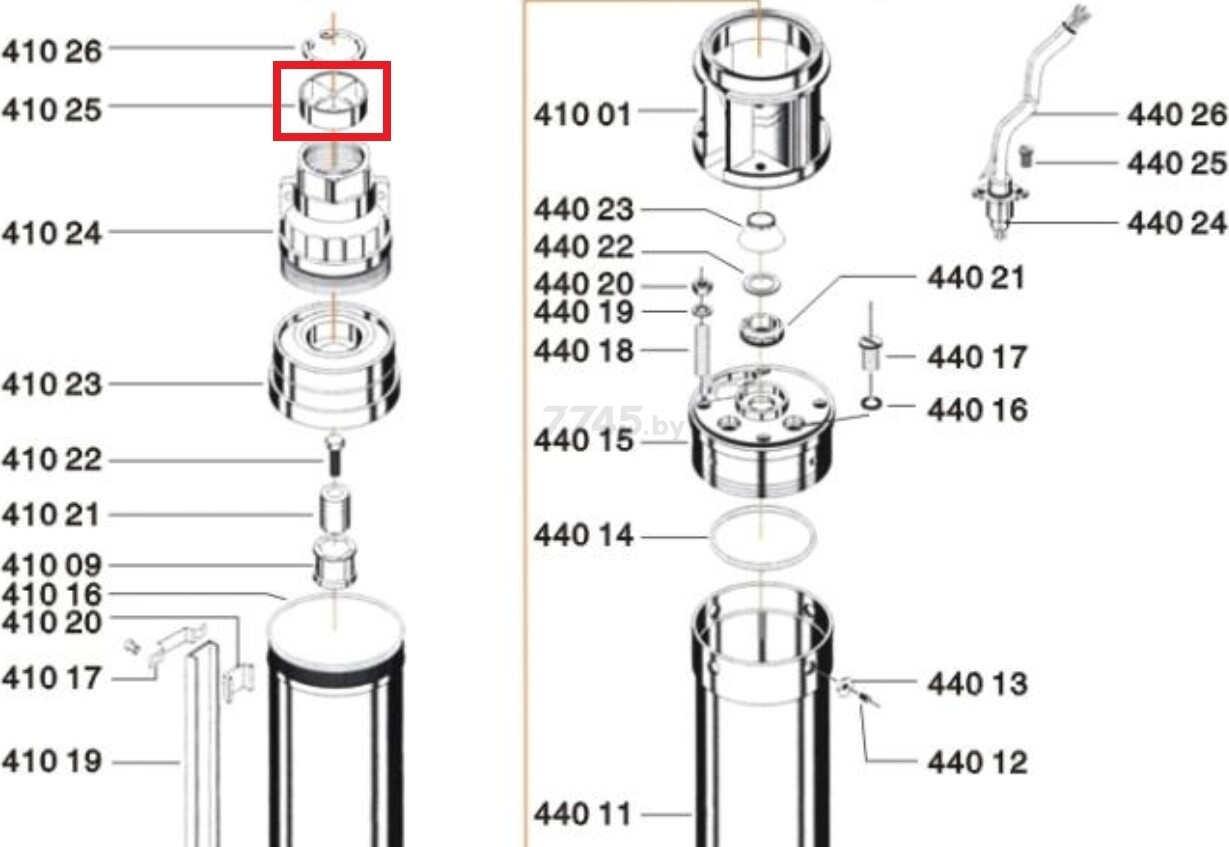 Клапан для насоса ECO DW-37/55/75 (41025)