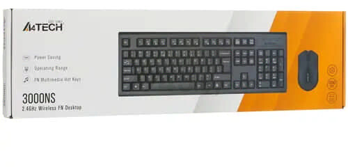 Комплект клавиатура и мышь A4TECH 3000NS Black - Фото 14