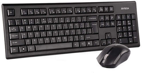 Комплект клавиатура и мышь A4TECH 3000NS Black - Фото 3