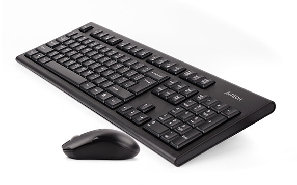 Комплект клавиатура и мышь A4TECH 3000NS Black - Фото 4