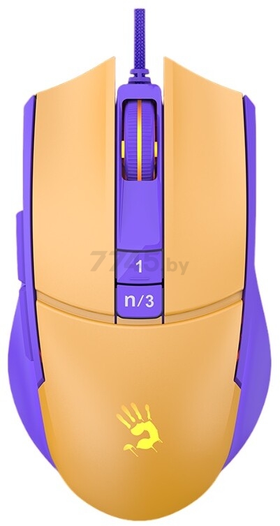 Мышь игровая A4TECH Bloody L65 Max желтый/фиолетовый