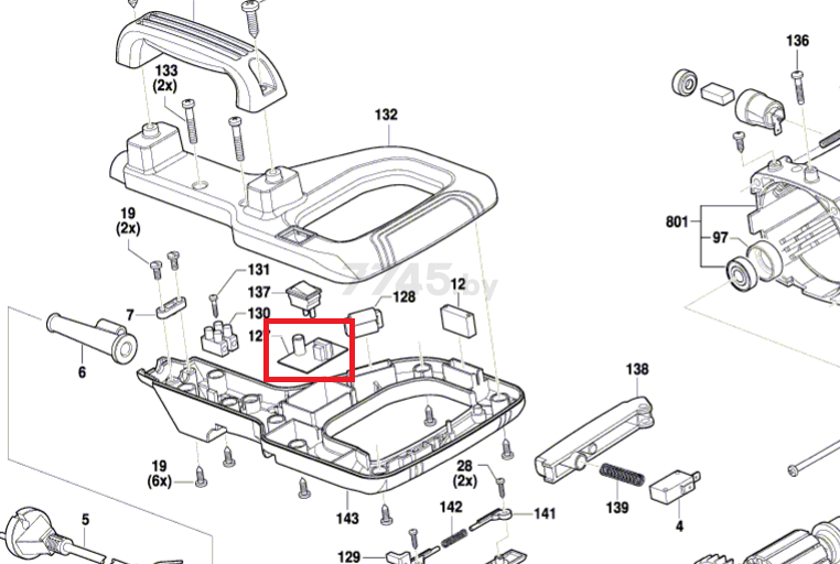 Трансформатор для пилы торцовочной BOSCH GCM216 (1619PB6229)