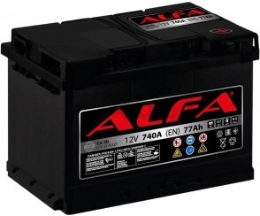 Аккумулятор автомобильный ALFA Hybrid 77 А·ч (A077 251 07 0 R)