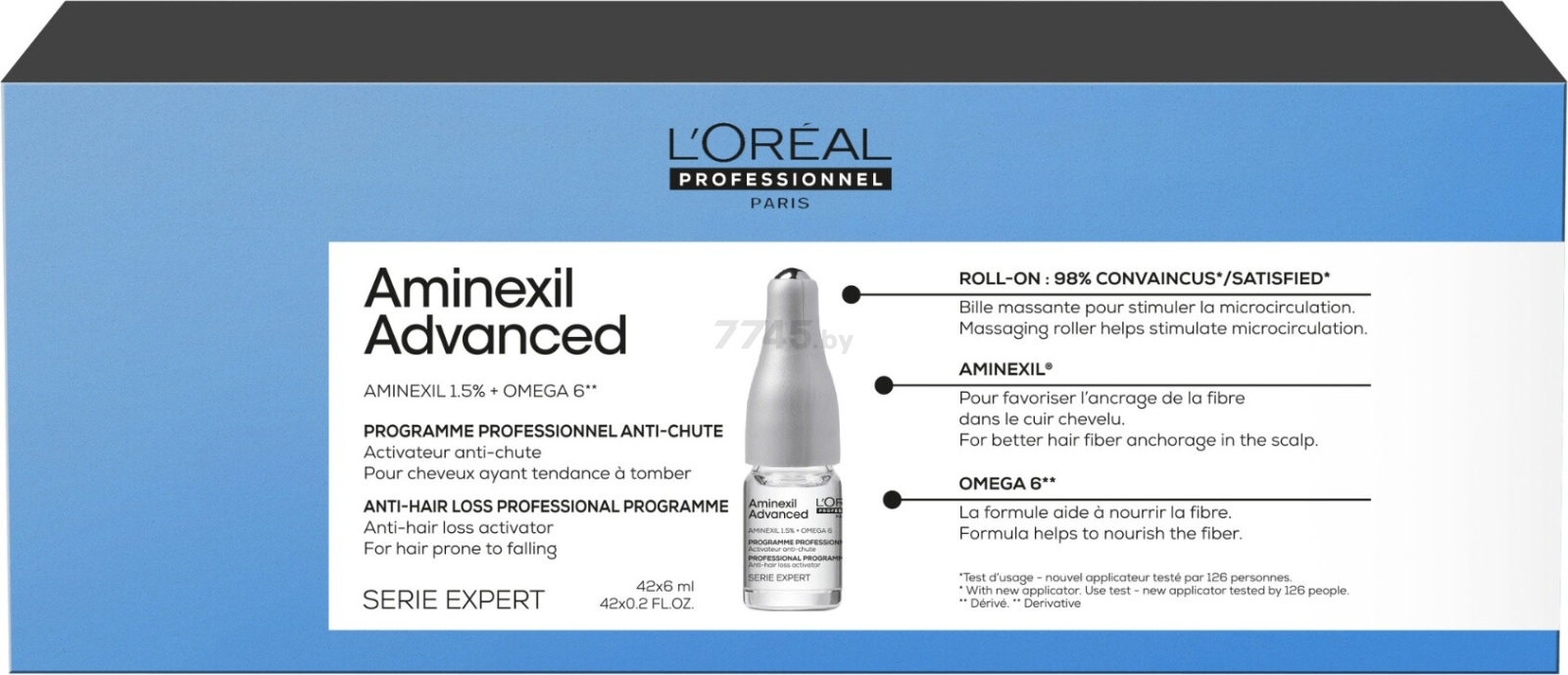 Лосьон-уход LOREAL PROFESSIONNEL Serie Expert Aminexil Advanced Против выпадения волос 42х6 мл (3474637109509)