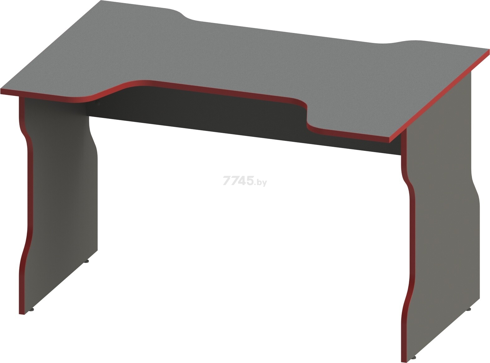 Стол компьютерный геймерский MEBELAIN Вардиг К1 антрацит/красный 120x82x75 см (00531) - Фото 2