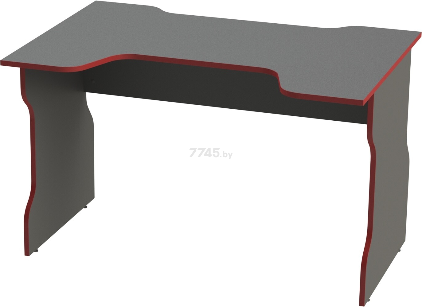 Стол компьютерный геймерский MEBELAIN Вардиг К1 антрацит/красный 120x82x75 см (00531)