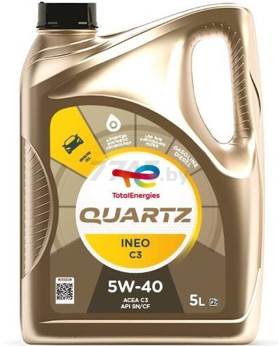 Моторное масло 5W40 синтетическое TOTAL Quartz Ineo C3 5 л (217274)