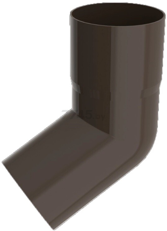 Колено трубы ПВХ 60° RUPLAST 90 мм коричневый
