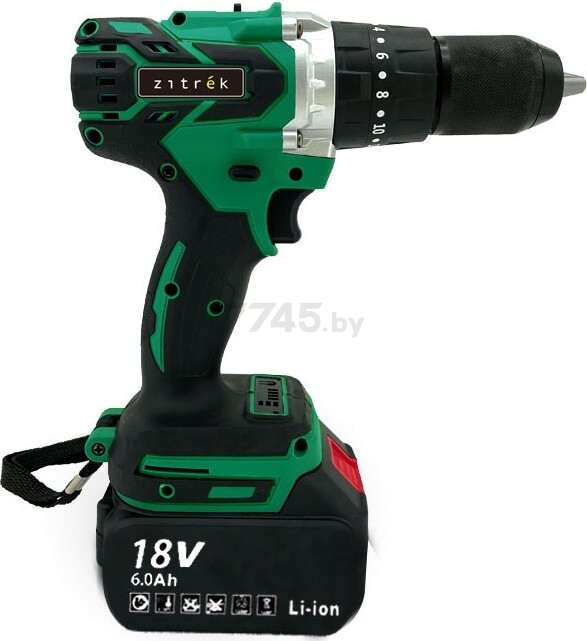 Дрель-шуруповерт аккумуляторная ударная ZITREK Green Impact 18V (063-4046) - Фото 3