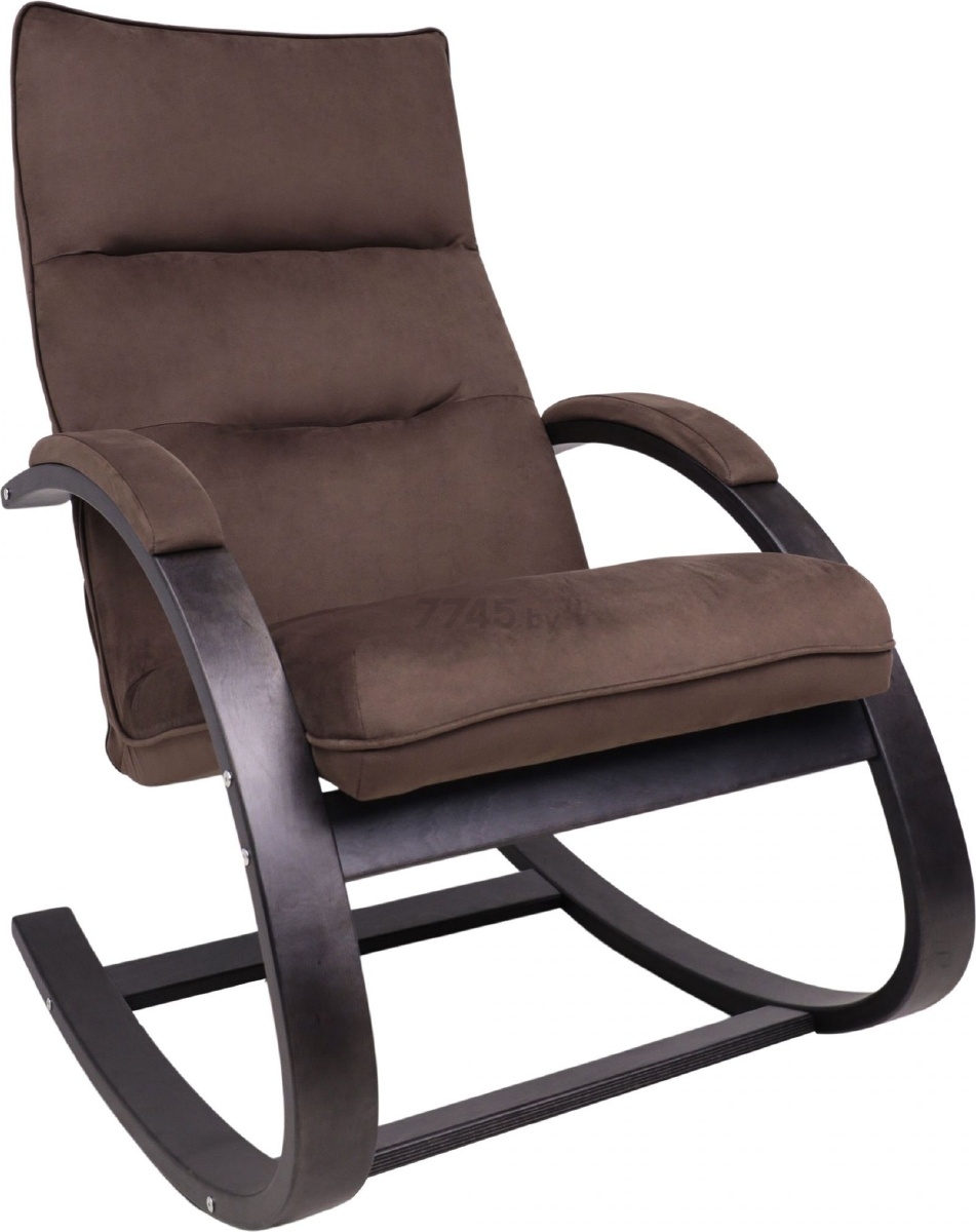 Кресло-качалка LESET Морено венге/коричневый велюр V 23 (87786)