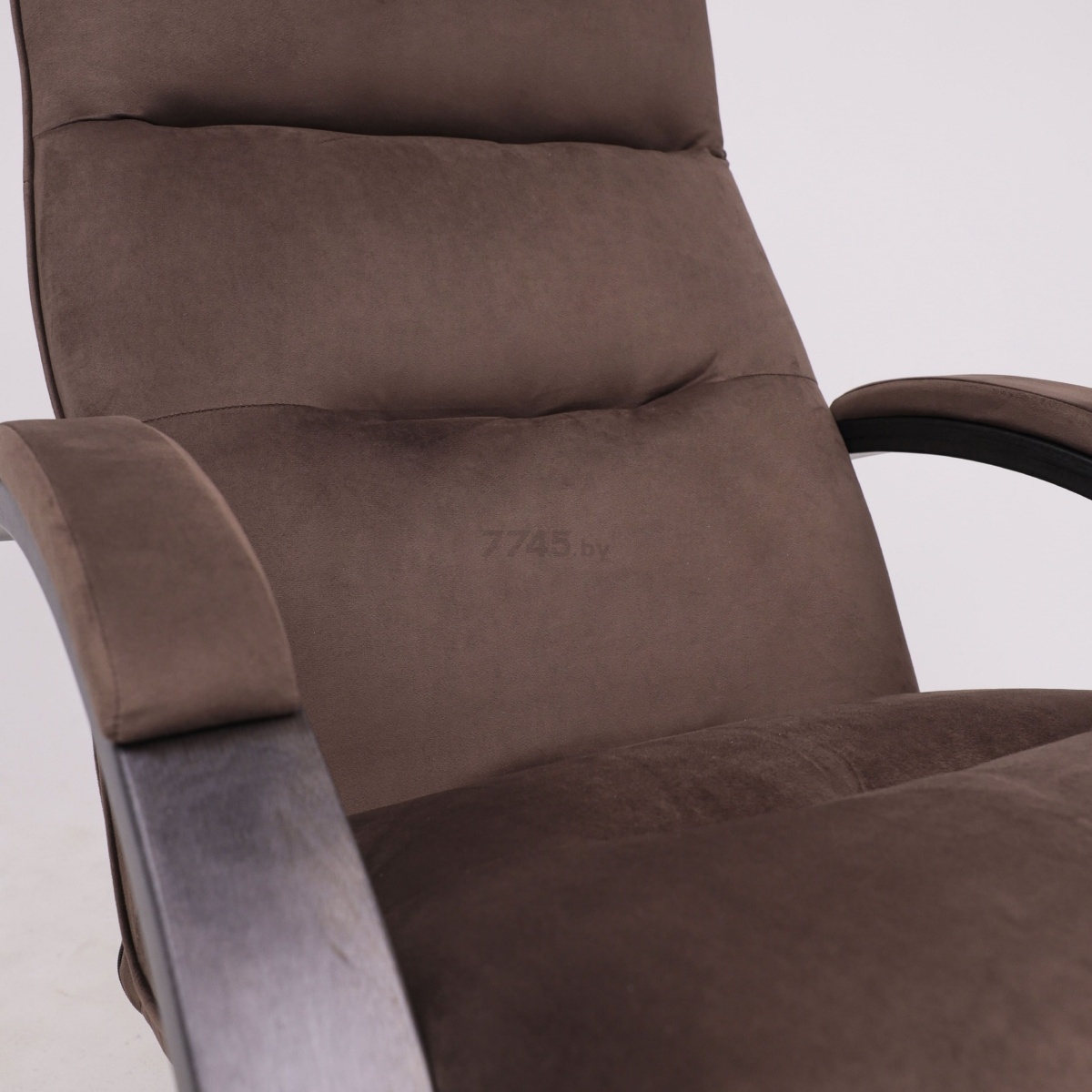 Кресло-качалка LESET Морено венге/коричневый велюр V 23 (87786) - Фото 10