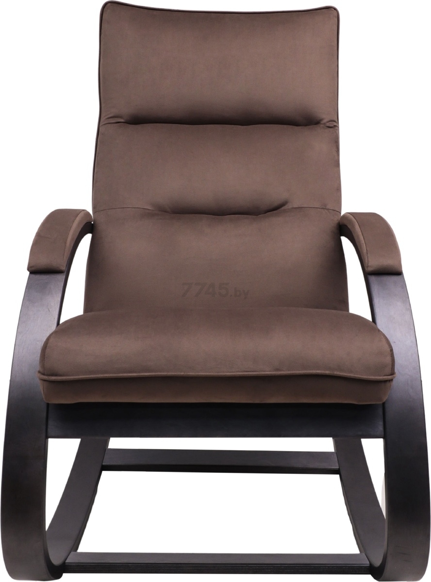 Кресло-качалка LESET Морено венге/коричневый велюр V 23 (87786) - Фото 2
