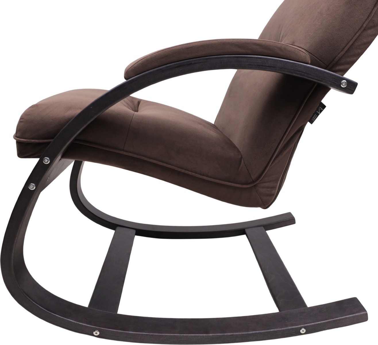 Кресло-качалка LESET Морено венге/коричневый велюр V 23 (87786) - Фото 7