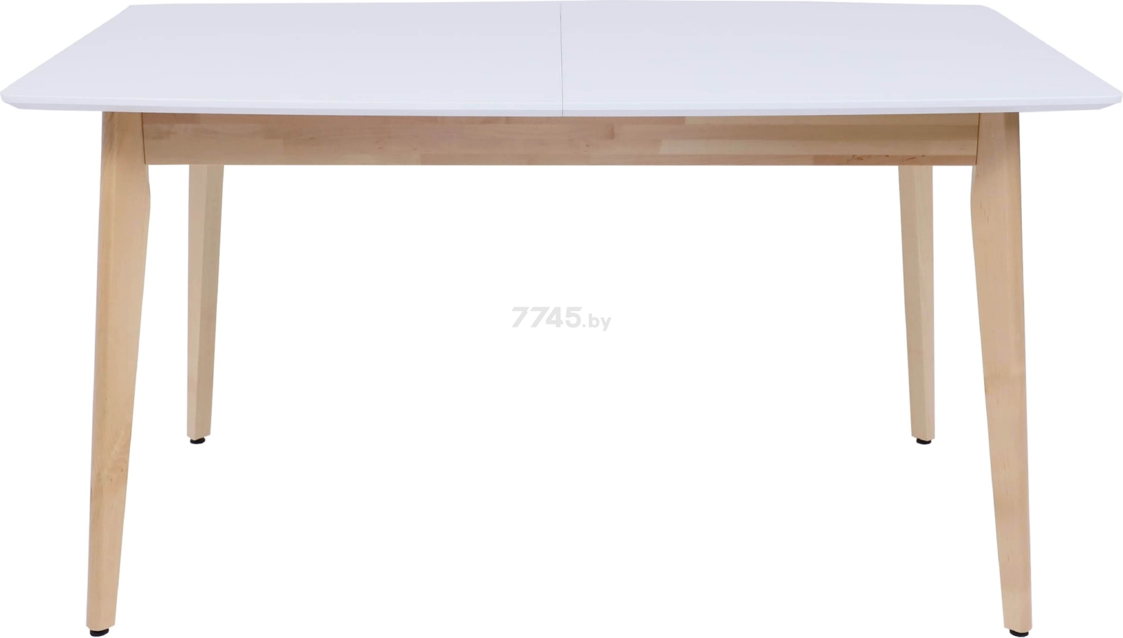 Стол кухонный РАМКАД Монако-2 белый/бук 140-184,5х82х75 см (102891) - Фото 2