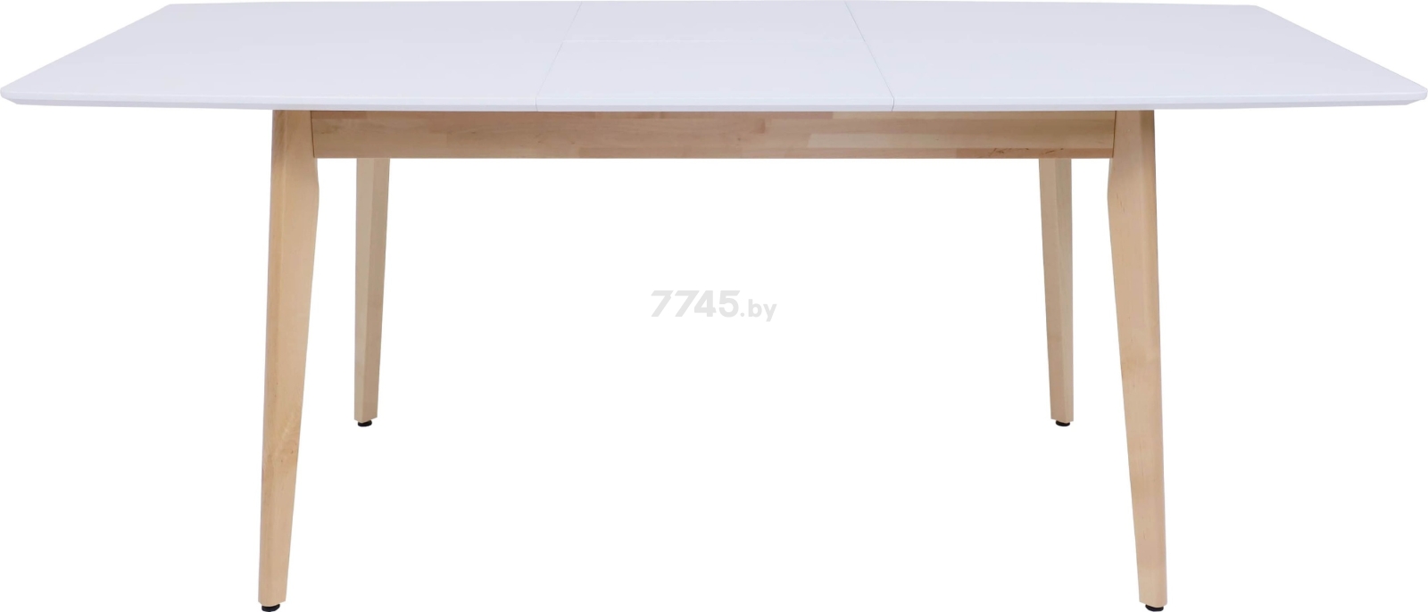 Стол кухонный РАМКАД Монако-2 белый/бук 140-184,5х82х75 см (102891) - Фото 3