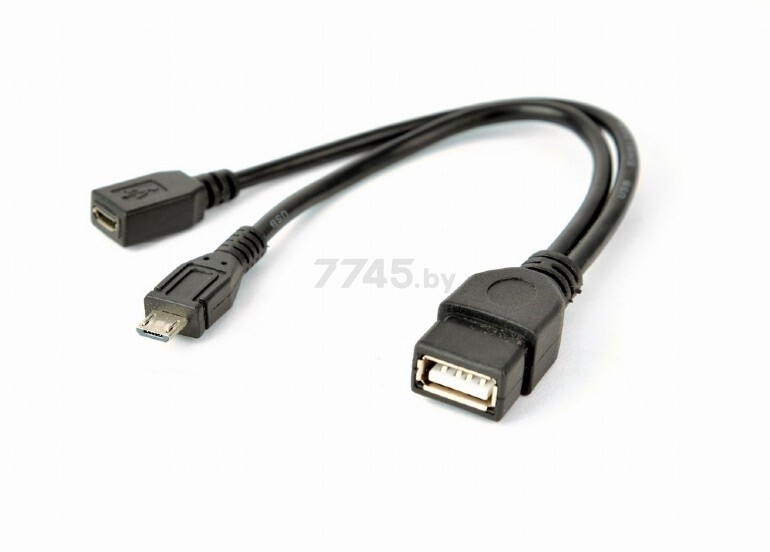 Адаптер CABLEXPERT USB2.0 A-micro AF/BM 0.15м (A-OTG-AFBM-04)