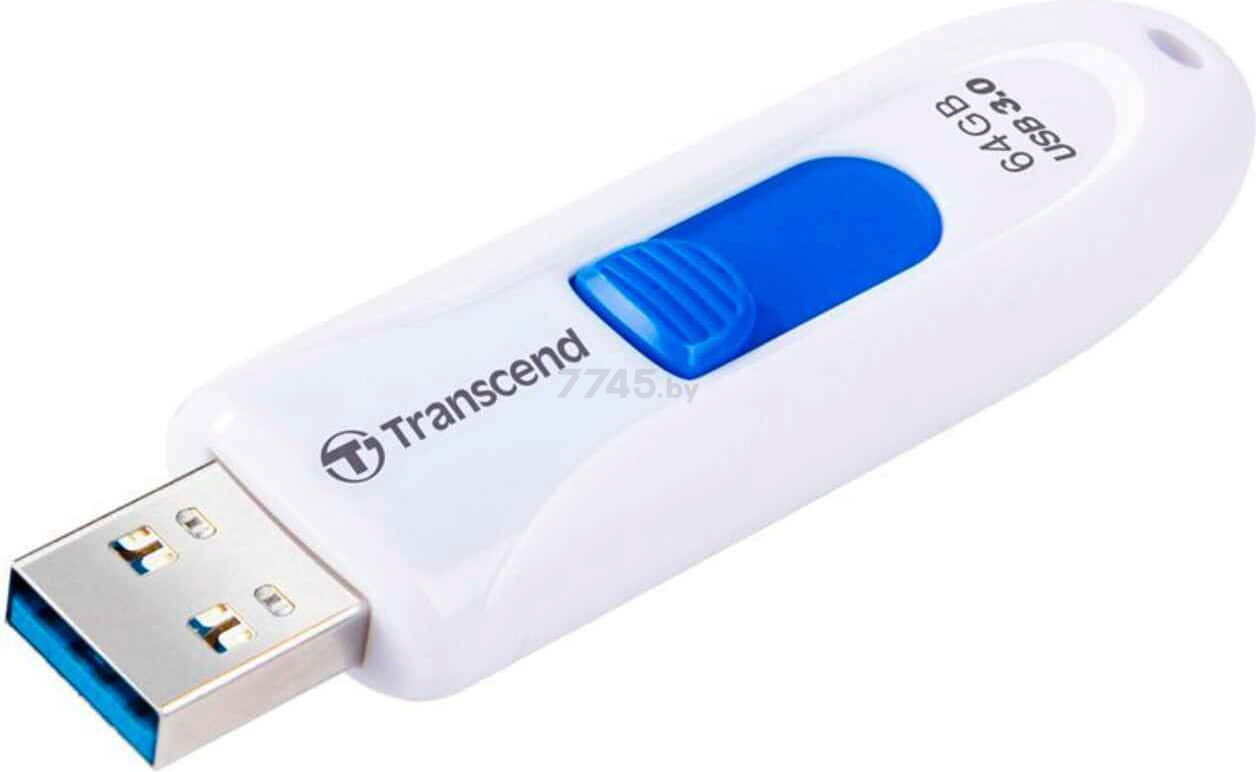 USB-флешка 64 Гб TRANSCEND JetFlash 790 White (TS64GJF790W) - Фото 3