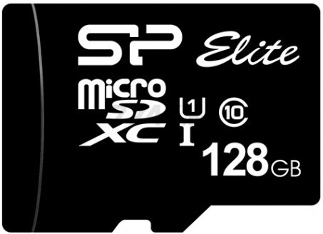 Карта памяти SILICON POWER Elite MicroSDXC 128Gb с адаптером SD (SP128GBSTXBU1V10SP)