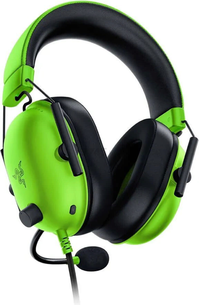 Наушники-гарнитура игровые RAZER BlackShark V2 X Green (RZ04-03240600-R3M1) - Фото 3