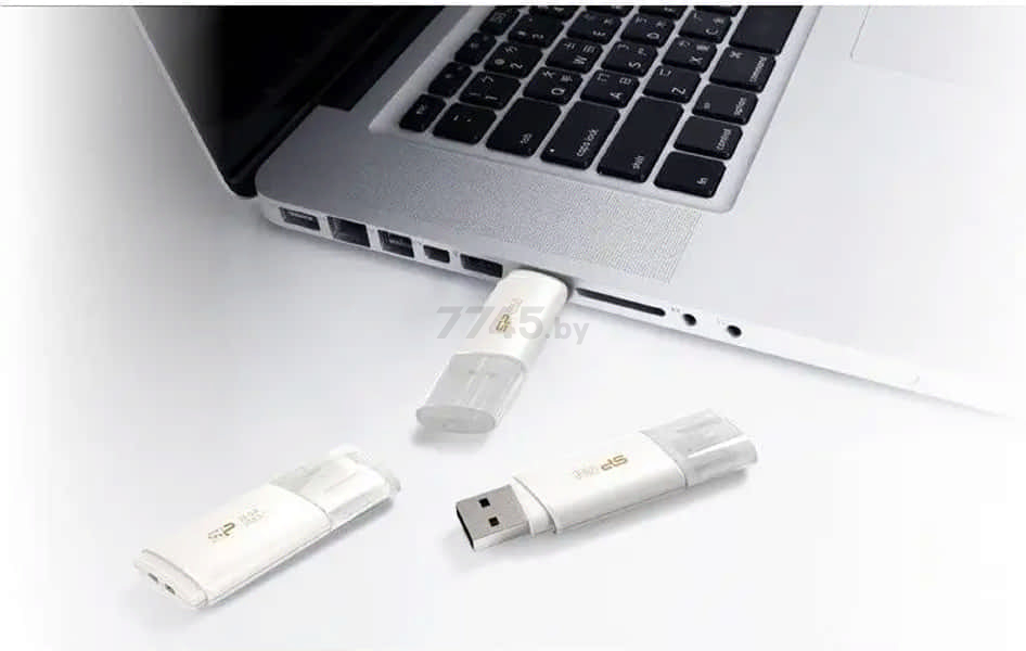 USB-флешка 32 Гб SILICON POWER Blaze B06 USB 3.2 White (SP032GBUF3B06V1W) - Фото 7