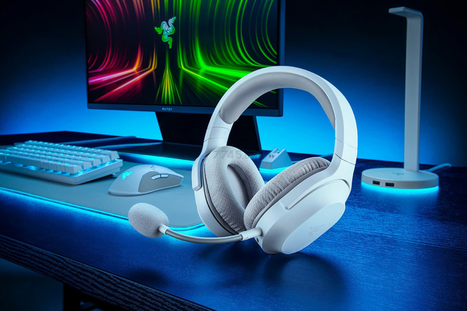 Наушники-гарнитура игровые беспроводные RAZER Barracuda X 2022 Mercury White (RZ04-04430200-R3M1) - Фото 20