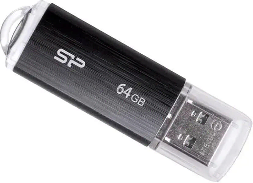 USB-флешка 64 Гб SILICON POWER Ultima U02 USB 2.0 Black (SP064GBUF2U02V1K) - Фото 4