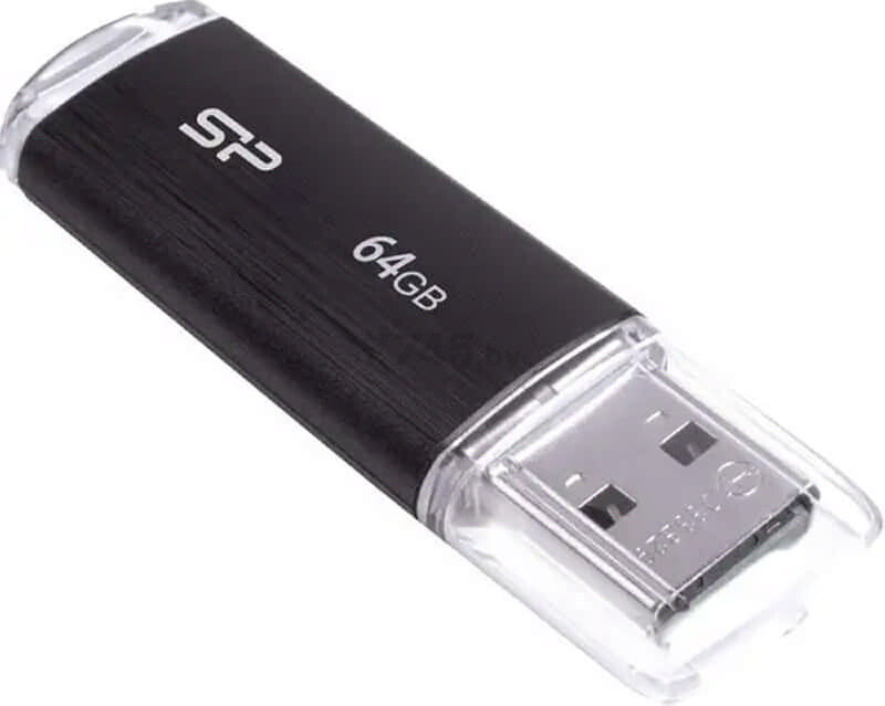 USB-флешка 64 Гб SILICON POWER Ultima U02 USB 2.0 Black (SP064GBUF2U02V1K) - Фото 5
