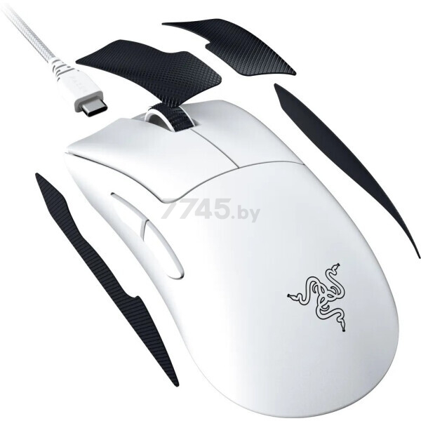 Мышь игровая беспроводная RAZER Deathadder V3 Pro White (RZ01-04630200-R3G1) - Фото 8