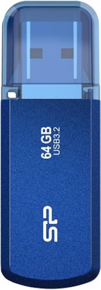 USB-флешка 64 Гб SILICON POWER Helios 202 USB 3.2 Blue (SP064GBUF3202V1B)