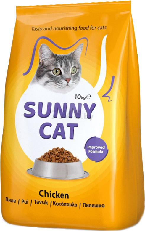 Сухой корм для кошек SUNNY Cat Chicken 10 кг (3800124221452)