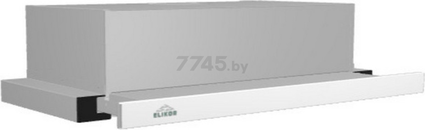 Вытяжка встраиваемая ELIKOR Интегра Glass 45Н-400-В2Д нержавеющая сталь/стекло белое (943433)