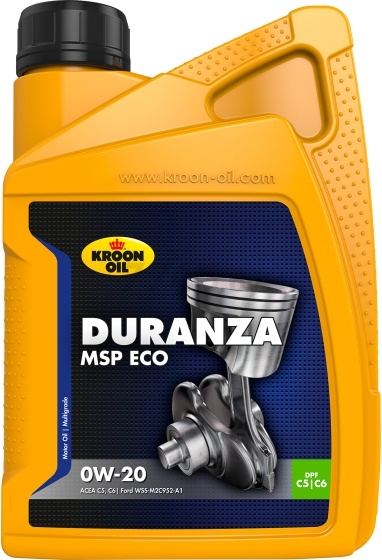 Моторное масло 0W20 синтетическое KROON-OIL Duranza MSP ECO 1 л (37125)