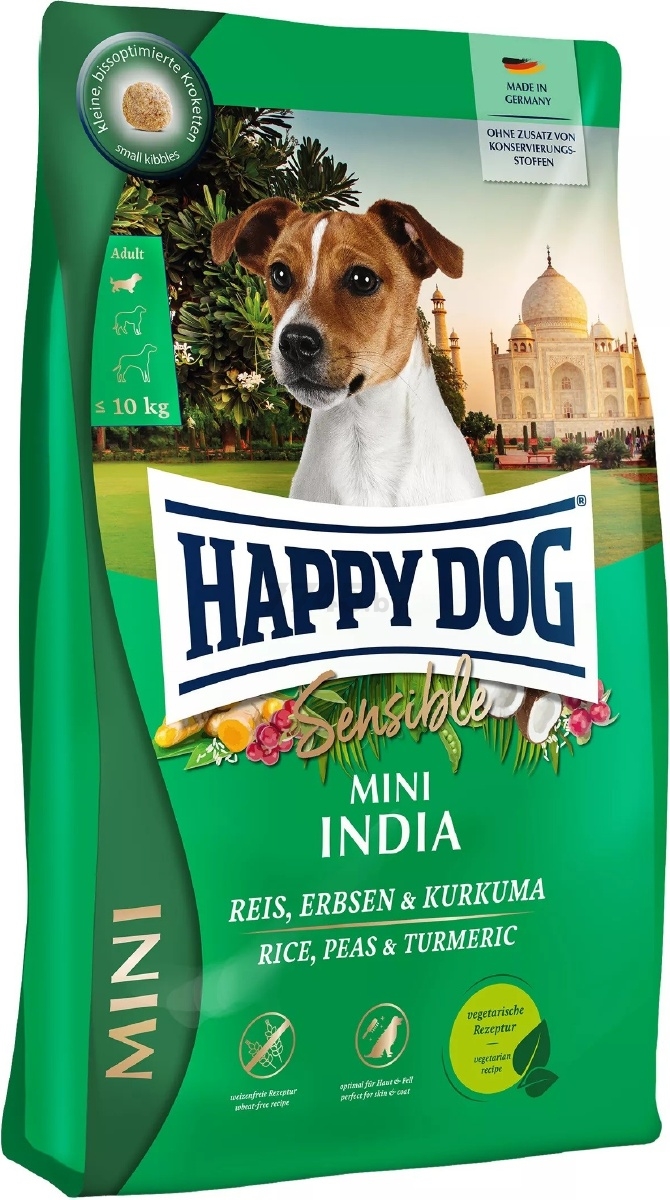 Сухой корм для собак HAPPY DOG Sensible Mini India 4 кг (61245)