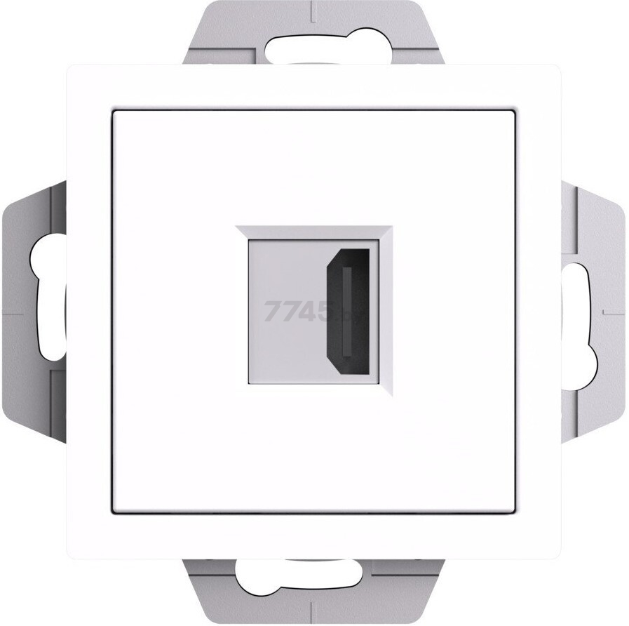 Розетка компьютерная HDMI скрытая SCHNEIDER ELECTRIC AtlasDesig белый (ATN000180) - Фото 2