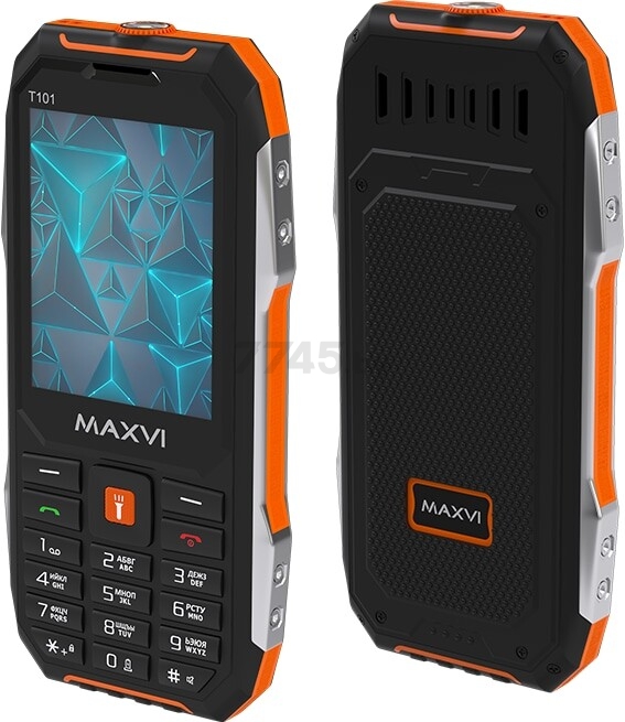 Мобильный телефон MAXVI T101 Orange - Фото 2