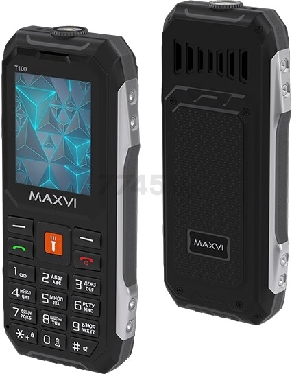 Мобильный телефон MAXVI T100 Black - Фото 2