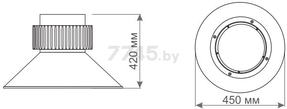 Светильник светодиодный KC ДСП-LED-325-200W-4000K-24000Lm (952820) - Фото 4