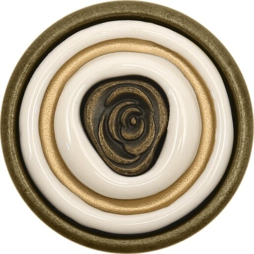 Ручка мебельная кнопка BOYARD Marta RC108BAB.4/W брашированная старинная бронза - Фото 2